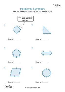 Rotational Symmetry - Maths with Mum - Worksheets Library