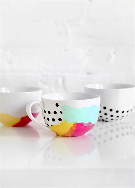 MY DIY Tissue Paper Watercolor Mug I SPY DIY