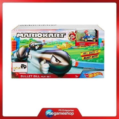 Jual Mattel Hot Wheels Mario Kart Bullet Bill Playset GKY54 Indonesia Shopee Indonesia