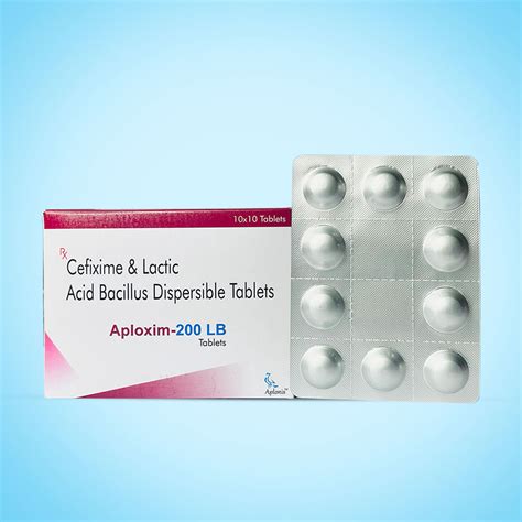 Cefixime Lactic Acid Bacillus Dispersible Tablets Manufacturers