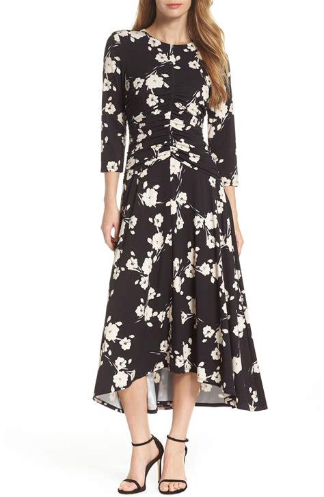 Lyst Maggy London Ruched Waist Midi Dress In Black