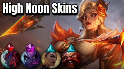 All New High Noon Skins Yone Rell Evelynn Gragas League Of Legends