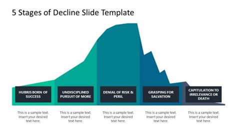 Downward Curves For Powerpoint Slidemodel