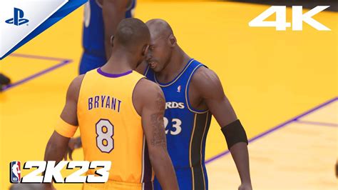 NBA 2K23 PS5 GAMEPLAY WIZARDS Vs LAKERS JORDAN Vs KOBE 2002 ERA