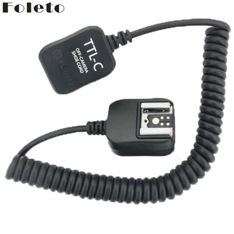Foleto E TTL FLASH Off Camera Cord Cable Hot Shoe Mount For Canon 5d 7d 5diii 6d 600EX 430EX