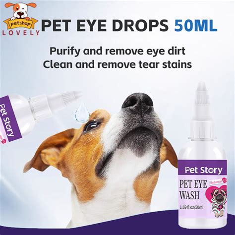 50ML Pet Eye Drops for Cat Dog Eye Infection Opthalmic Eye Drops Remove ...