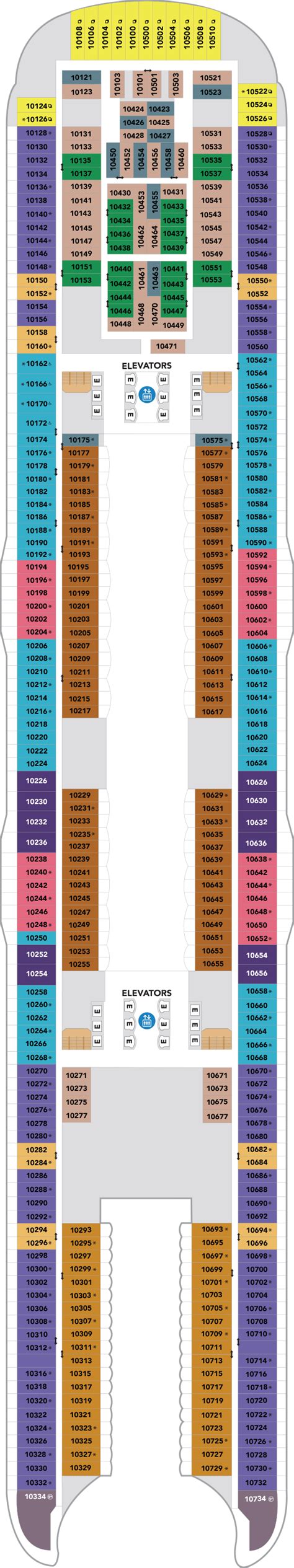 Utopia Of The Seas Deck Plan Royal Caribbean Rol Cruise