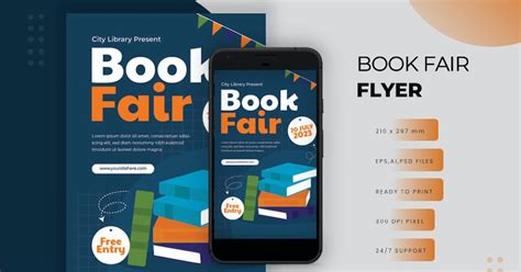 Book Fair - Flyer, Graphic Templates - Envato Elements