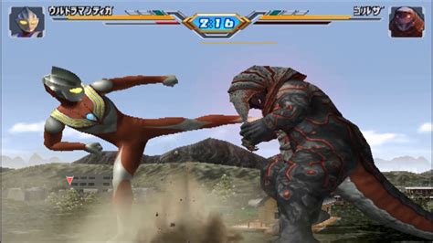 Ultraman Fe Story Mode Ultraman Tiga Vs Golza Pcsx Youtube