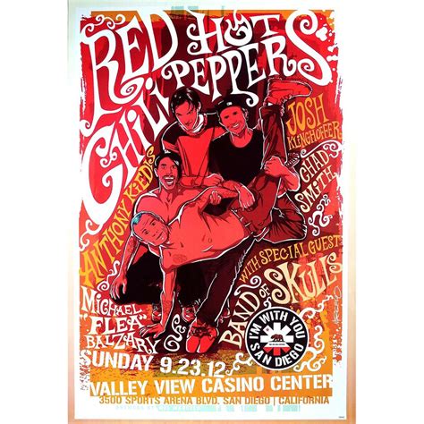 โปสเตอร Red Hot Chili Peppers แบบ เรดฮอตชลเพปเปอส วง ดนตร รอก อเมรกน รป ภาพ ตดผนง
