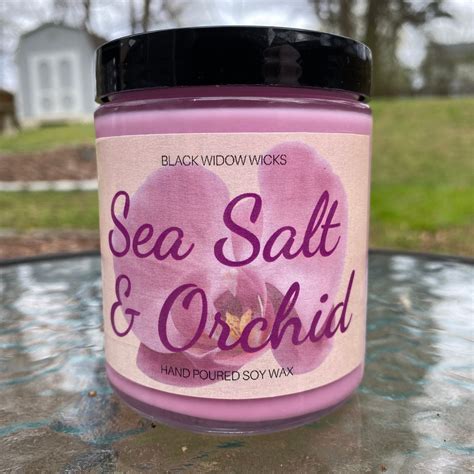 Sea Salt Orchid Oz Soy Wax Candle Etsy