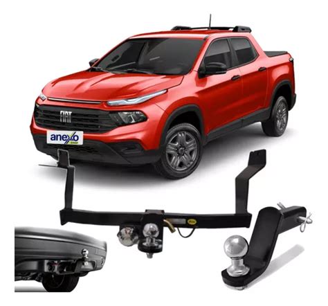 Engate Fiat Toro 2016 A 2024 Tração 1000kg Reboque Removível