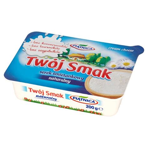 Piątnica Twój Smak Serek śmietankowy naturalny 200 g 1 szt 0 200 kg