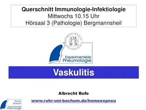 Pdf Vaskulitis Ruhr University Bochum Folge Der C Anca