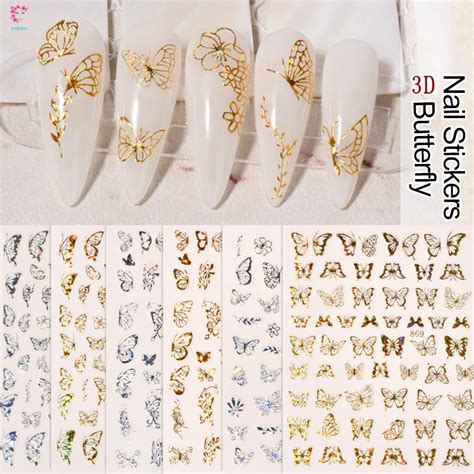 Nail Decoration For Manicure Art Stickers Multi Style D Butterfly