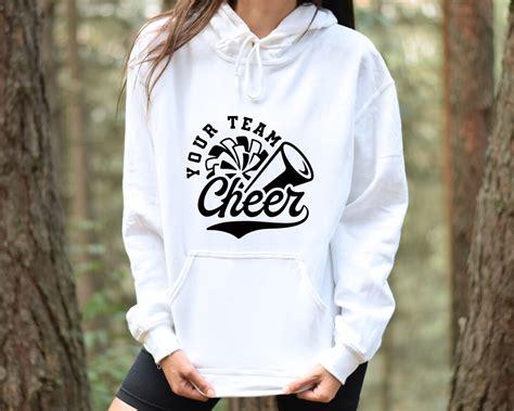 Custom Cheer Team Hoodie Cheerleading Team Hoodie Cheer Mom Hoodie