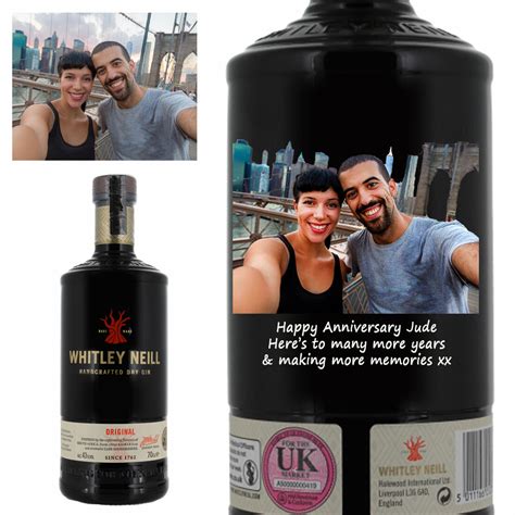 Picture Personalised Whitley Neill Original Gin 70cl | Prestige Drinks
