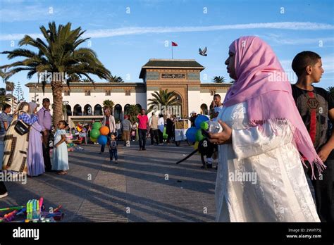 Place Mohammed Vi Popular With Families And Tourists At The End Of The