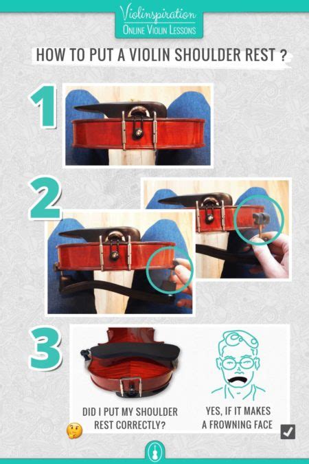 how to install shoulder rest on violin
