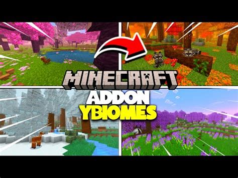 NOVA ATUALIZAÇÃO DO MELHOR ADDON MOD DE BIOMAS PARA MINECRAFT PE 1 20