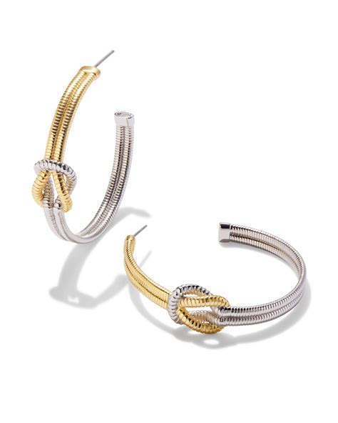 Annie Hoop Earrings In Mixed Metal Kendra Scott