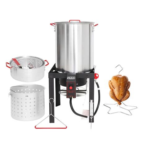 NUUK 30QT Turkey Fryer & 10QT Fish Fryer Combo Kit with CSA Approved 50 ...