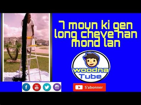 7 Moun Ki Gen Pi Long Cheve Nan Mond Lan YouTube