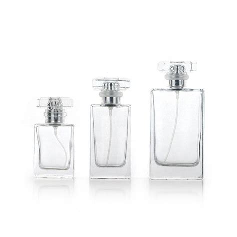 Huajing Wholesale 30ml 50 Ml 100ml Empty Luxury Flat Square Spray