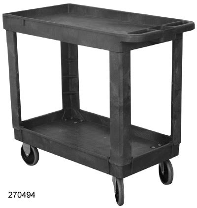 Cheap Plastic Utility Cart with 2 or 3 Shelves