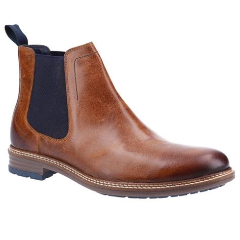 Mens Justin Tan Leather Chelsea Boots Mens From Marshall Shoes Uk