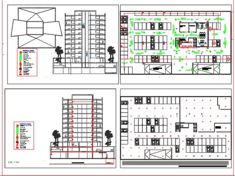 Sistema De Detección Incendios En Autocad Cad 423 Mb Bibliocad