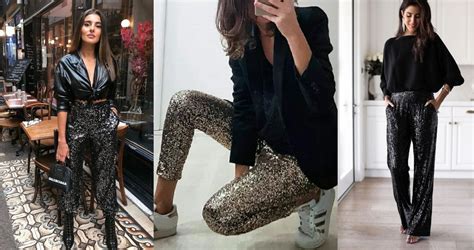 Pantalones De Lentejuelas Perfectos Para Looks De Fiesta Diferentes