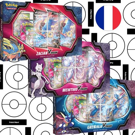 Coffret Pokemon V Union Mewtwo Amphinobi Zacian Set De 3