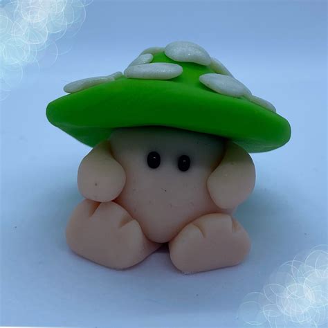 Polymer Clay Mushroom Figure Etsy