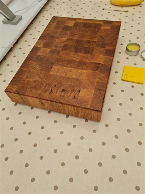 Solid OAK End Grain Chopping Board EBay