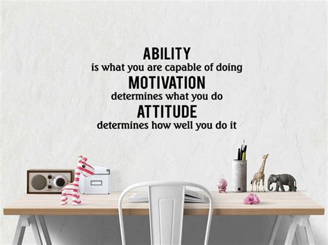 Motivational Ability Motivation Attitude Wall Etsy