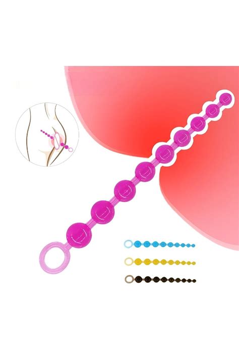 Loveross Premium Mor Cm Anal Plug Anal Açıcı Anal Alıştırıcı Anal Genişletici Uzun Top Anal