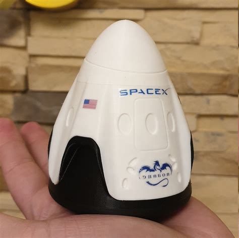 Spacex Falcon 9 Crew Dragon Capsule Decals Labels Included Etsy Uk