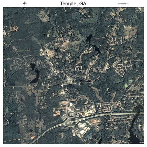 Aerial Photography Map of Temple, GA Georgia