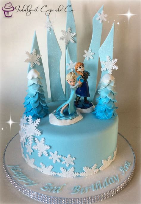 Easy Frozen Theme Birthday Cake