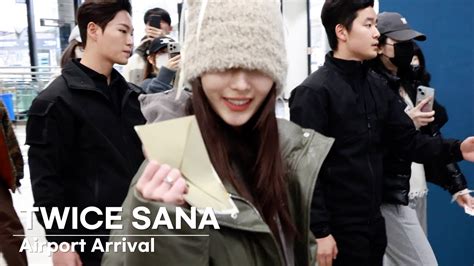 트와이스 사나twice 김포공항 입국 Twice Sana Airport Arrival 4k Youtube