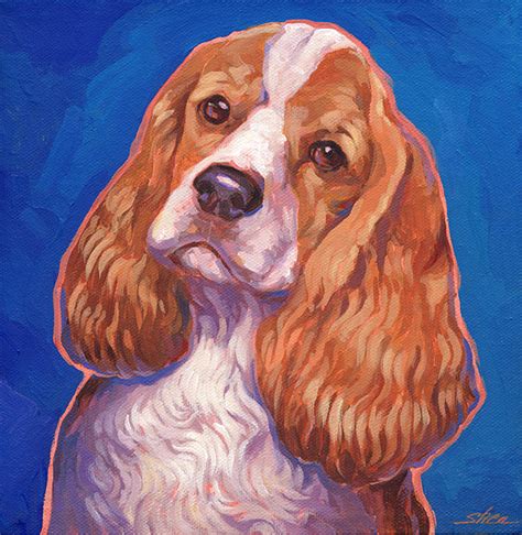 Cocker spaniel Painting by Shawn Shea - Fine Art America