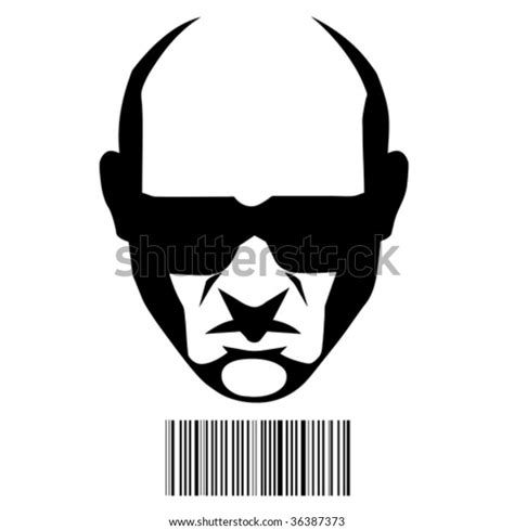 Hitman Face Barcode Identification Stock Vector (Royalty Free) 36387373 ...