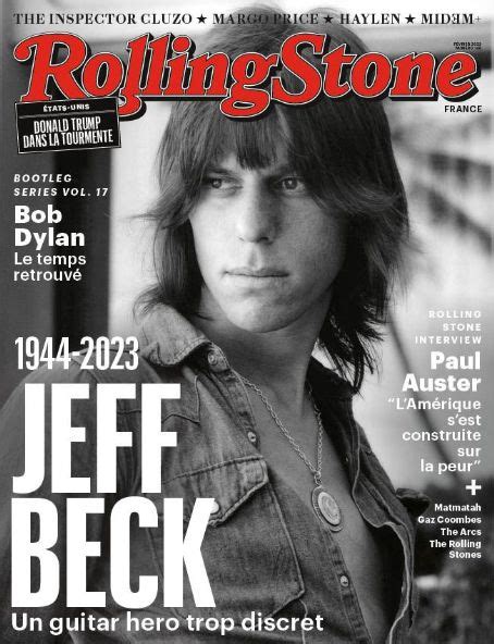 Jeff Beck Rolling Stone Magazine February 2023 Cover Photo France