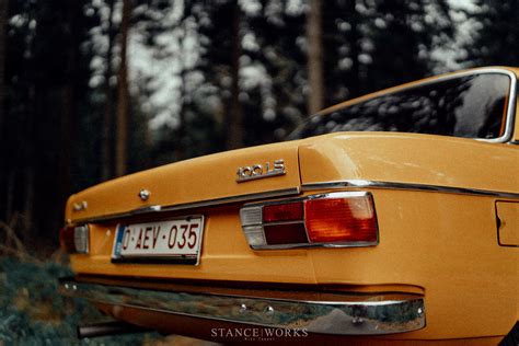 Tibetorange – David Müller’s 1972 Audi 100 LS – Photographed by Mike Crawat - Stanceworks.com