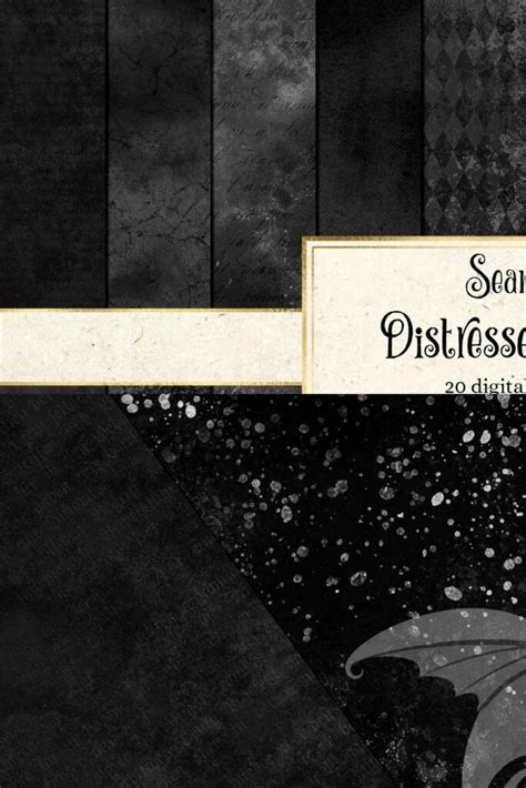 Distressed Black Textures MasterBundles