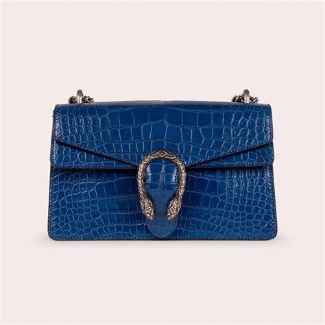 GUCCI Dionysus Cocodrilo Azul LOUÉ