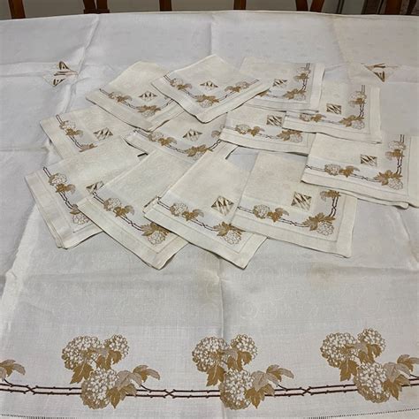 Embroidered Tablecloth - Etsy