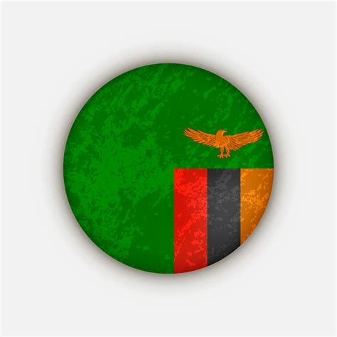 Pa S Zambia Bandera De Zambia Ilustraci N Vectorial Vector Premium