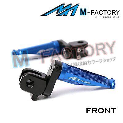 Fit Harley Davidson XR1200 08 CNC Blue Adjustable Front Footpegs EBay